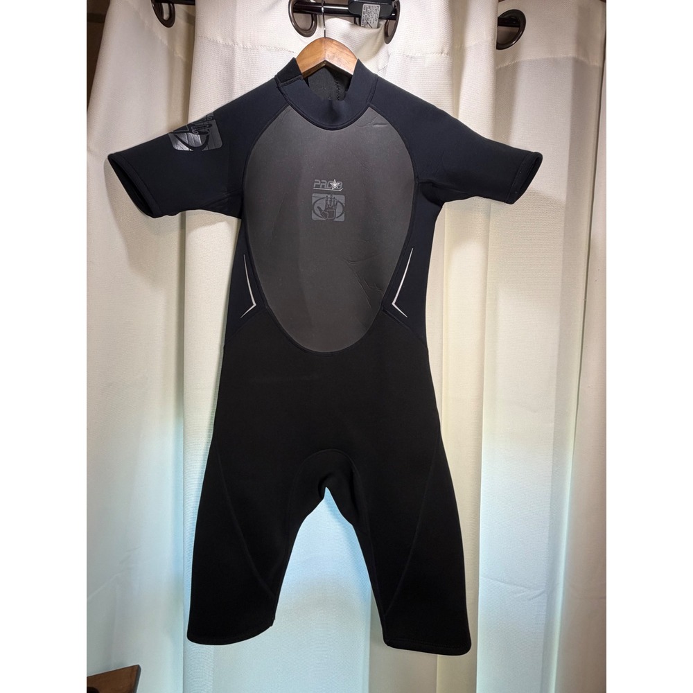 Body Glove Pro 3 Youth Wetsuit Size 16 Black Grey Shorty Springsuit 9167J